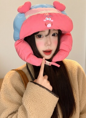 冬季女款夹棉护耳防风雷锋帽