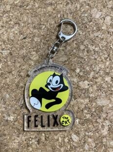 出口日本Felix菲利克斯小黑猫钥匙扣挂件