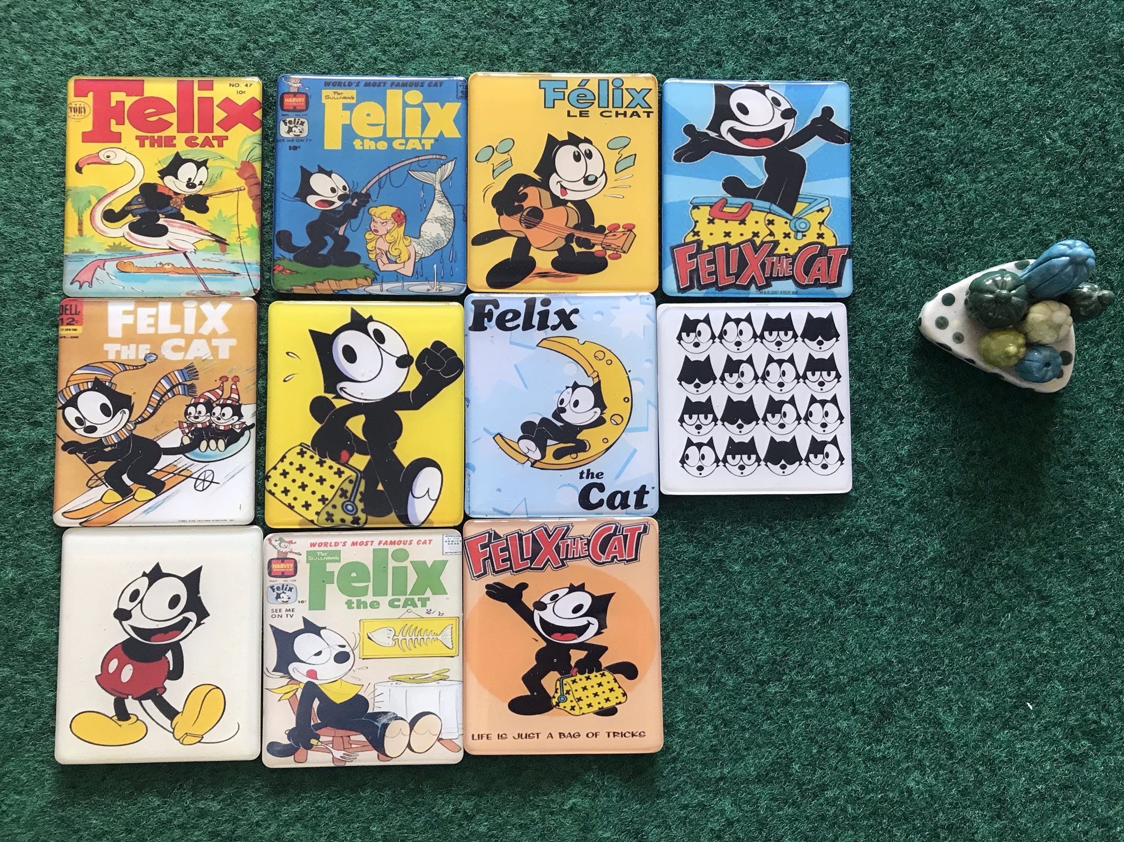 出口订单复古felix the cat 菲力猫小黑猫超大磁性冰箱贴