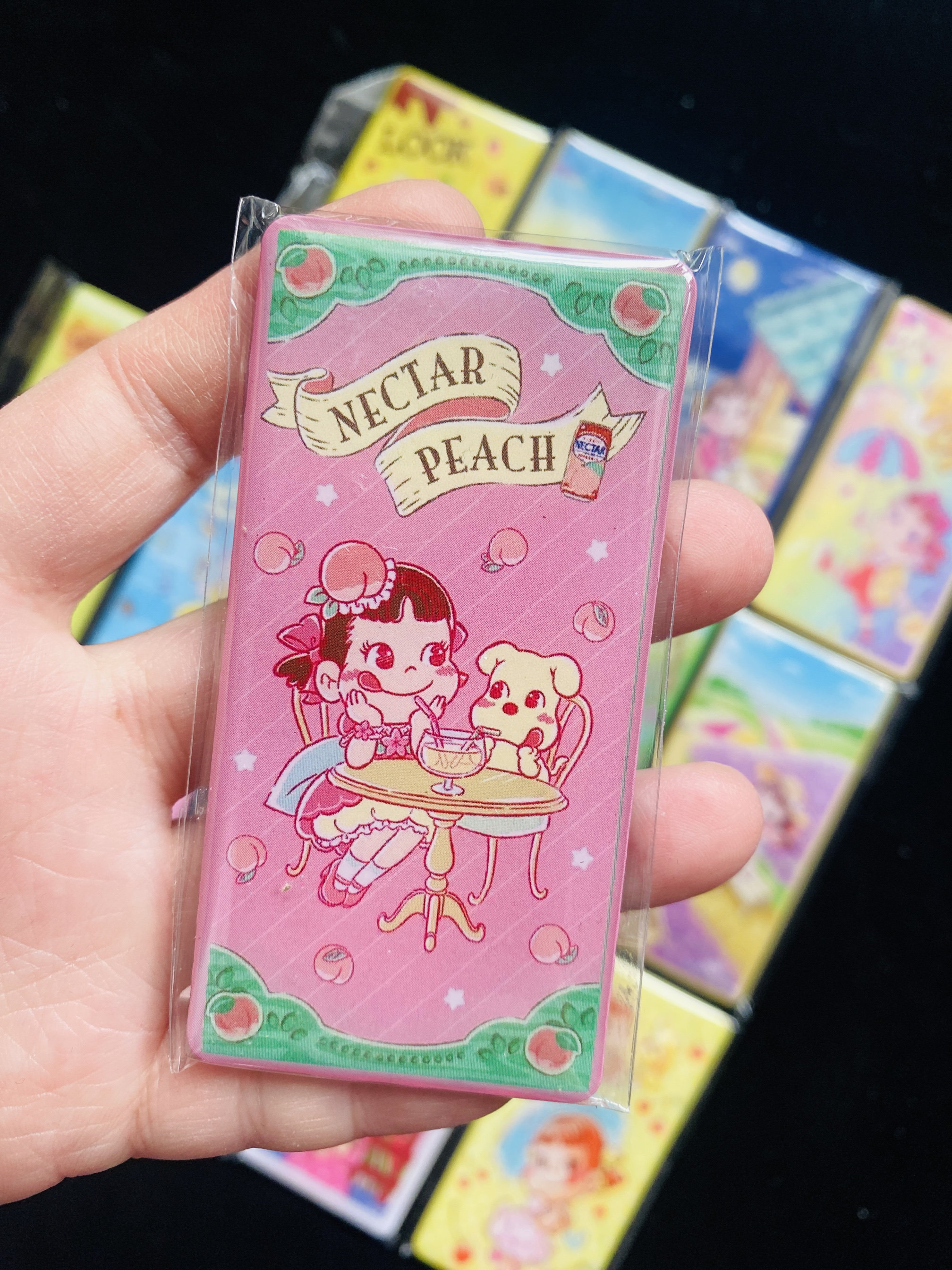 出口日本不二家牛奶妹大磁性冰箱贴磁性贴磁铁(组)