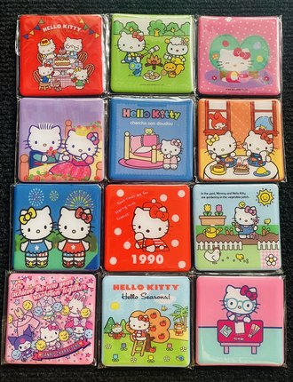 出口日本三丽ou凯蒂猫Hello kitty超大磁性冰箱贴磁铁便签贴（1）