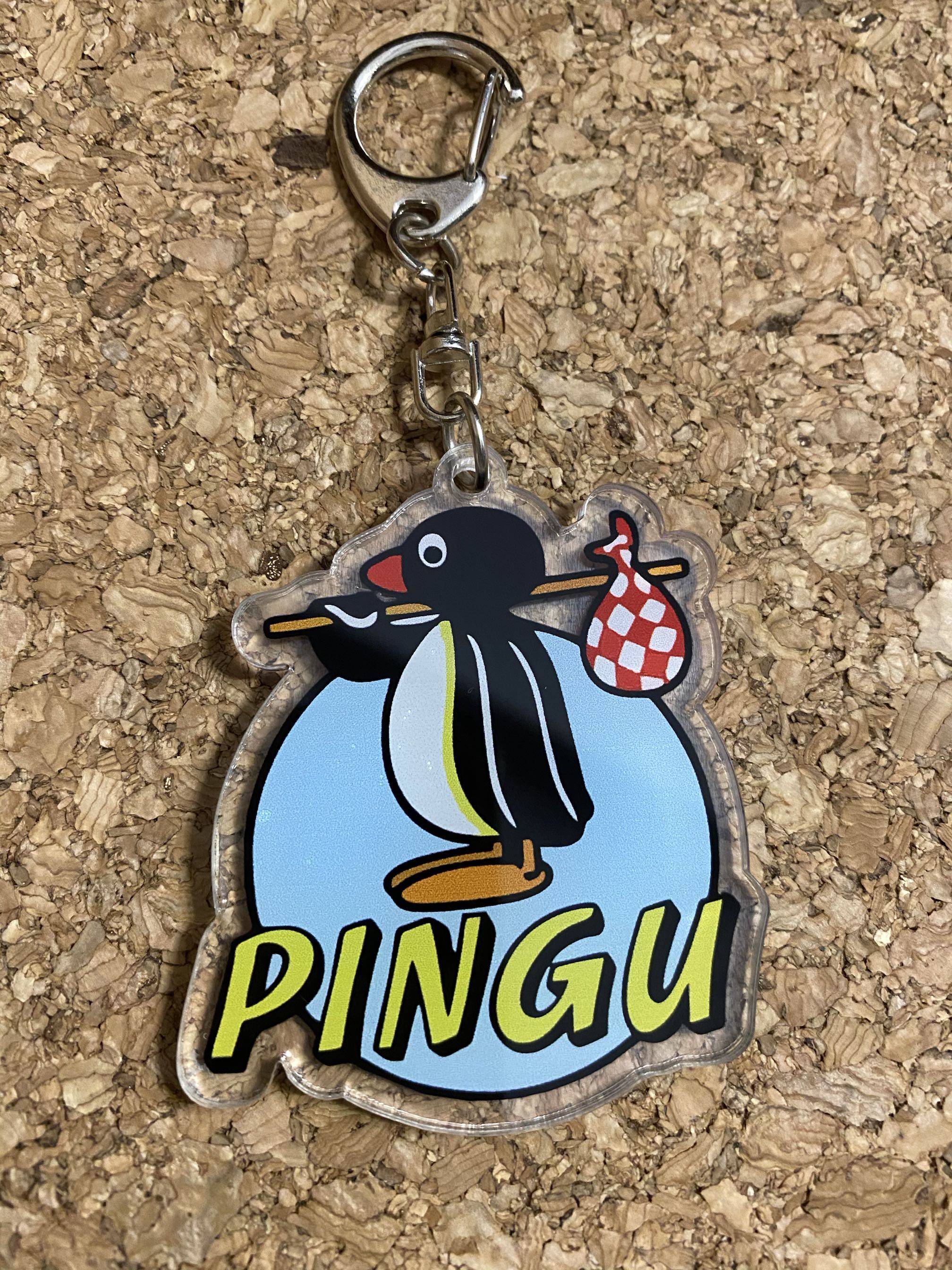出口日本经典动漫可爱pingu企鹅挂件钥匙扣