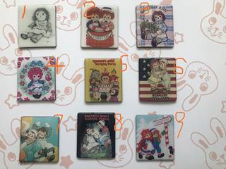 出口日本订单 Raggedy Ann&Andy 超大磁性冰箱贴（2）