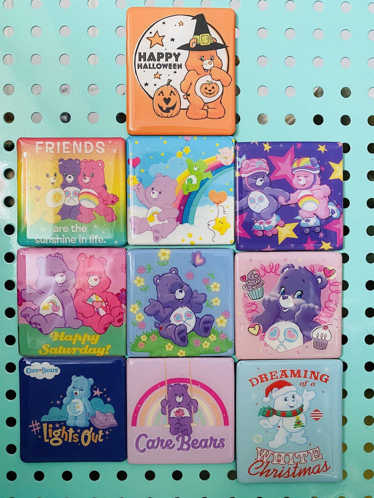 出口外贸超大磁性冰箱贴彩虹熊爱心熊carebears磁性贴