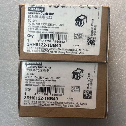 可维修正品 西门子直流接触器3RH6122-1BB40 DC2议价