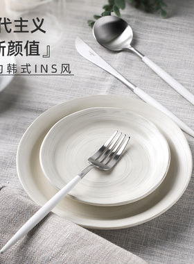 Cutipol葡萄牙白银餐具三件套刀叉勺子筷子套装网红ins勺风不锈钢