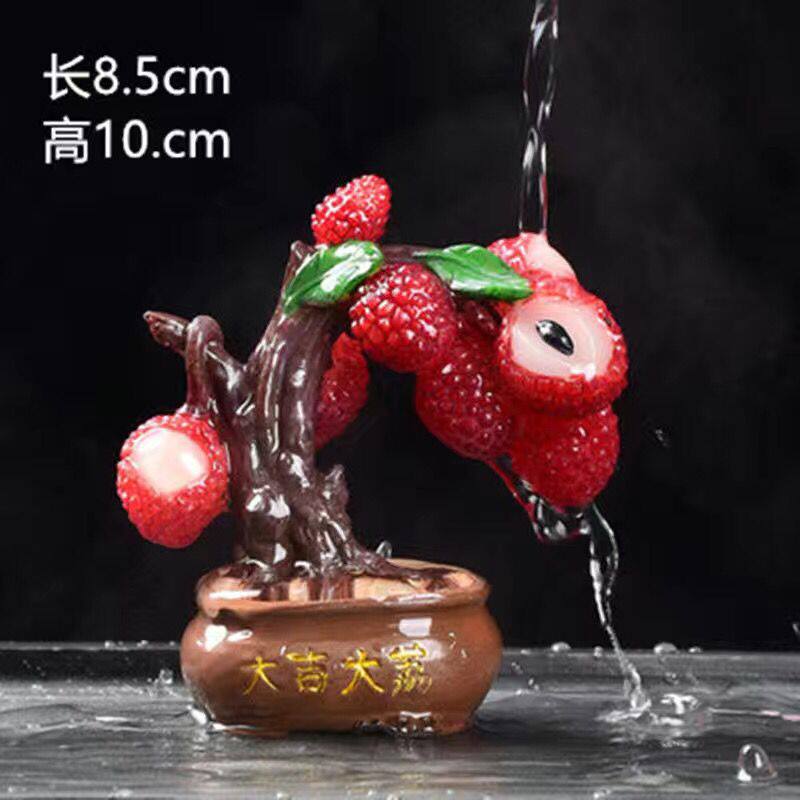 新品变色荔枝茶宠抖音同款茶具配茶宠摆件