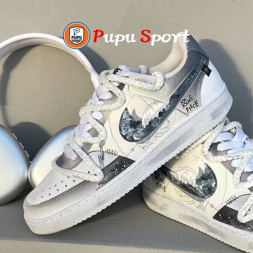 球鞋定制 Nike Court Vision 航海风暴晕染解构百搭低帮男女板鞋