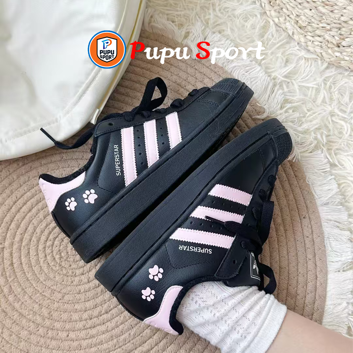 【定制球鞋】adidas originals Superstar2 可爱猫爪 贝壳头板鞋,运动鞋new,板鞋,淘宝优惠券,粉丝福利购,淘宝优惠卷