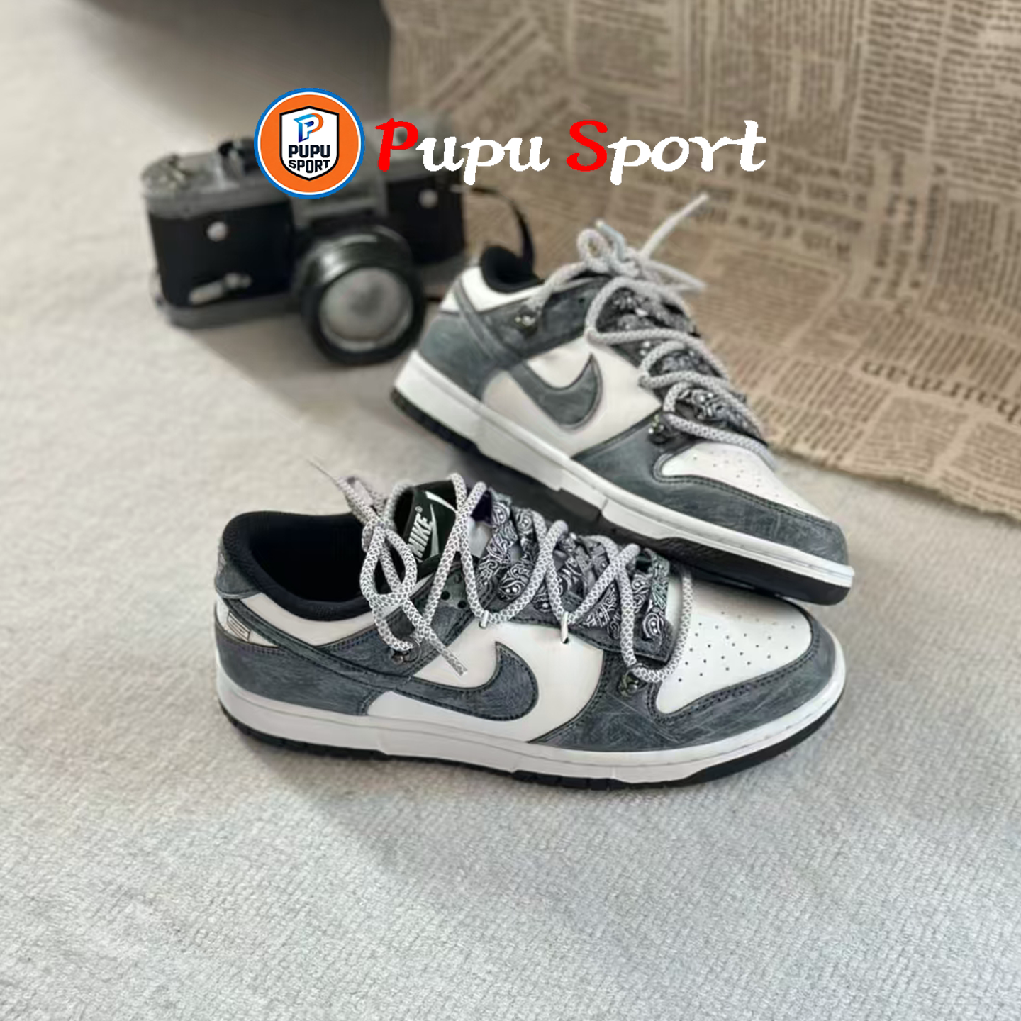 定制球鞋 Nike Dunk 清夜扪心3.0潮流丹宁牛仔风百搭板鞋男女同款