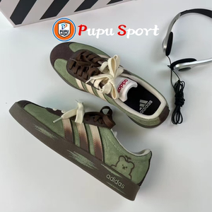 球鞋定制adidas neo VL Court 2.0困眠小熊 复古百搭低帮男女板鞋