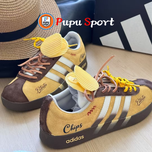 Adidas neo VL 薯愿潮流时尚小黄鞋低帮百搭休闲板鞋男女鞋定制鞋