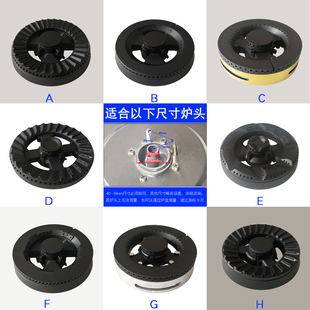 125型燃气灶40-16火盖适合帅丰集成灶具分火器燃烧盘炉芯炉头配件