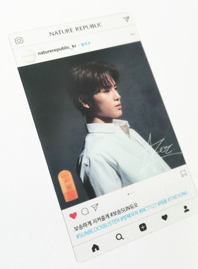 NCT127 小卡画册扇子韩国自然乐园金廷佑李马克悠态李泰容金道英