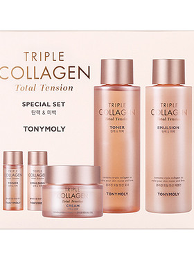 韩国托尼魅力胶原蛋白水乳套盒喷雾精华面霜 tonymoly滋润男士