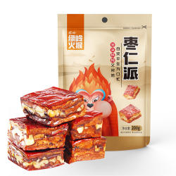 绿岭 火猴红枣加核桃枣仁派200g*4袋即食休闲零食河北邢台