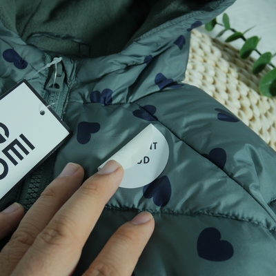 法单好货 GM家男宝女宝满印爱心摇粒绒冬季棉服面包服80-104码数