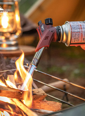 柯曼卡式气喷枪可倒置卡式喷火枪 点火枪烧烤引炭烧猪毛火器焊枪