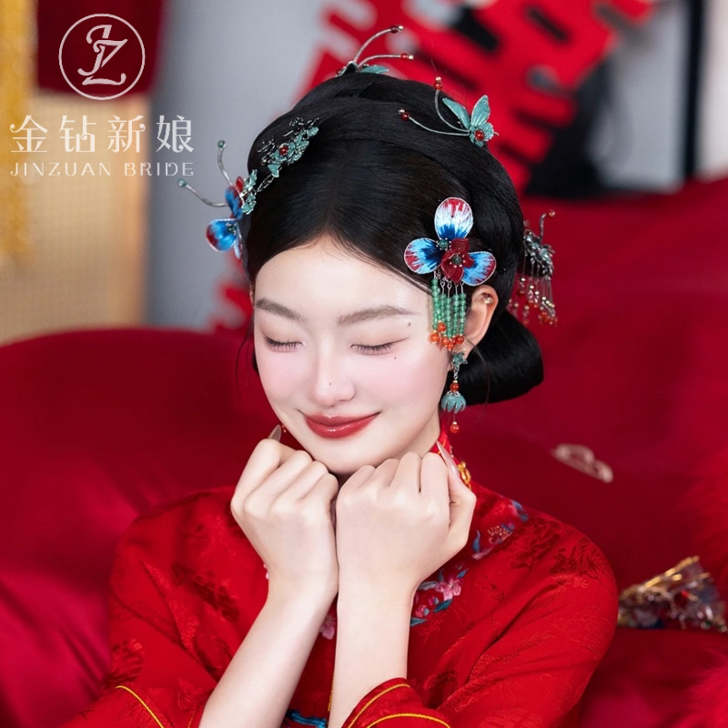 新中式新娘结婚秀禾头饰