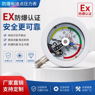YTX-100B 防爆电接点压力表 ExdIIBT6隔爆型电接点压力表压力开关