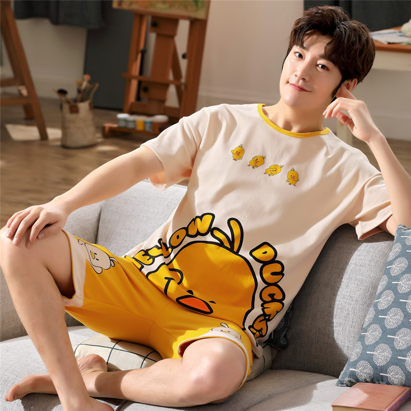 加大码卡通青少年套头夏天睡衣