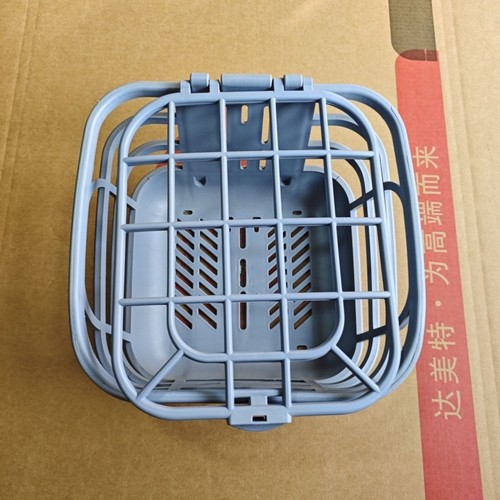 电动自行车电瓶车灰色大迈车筐塑胶车筐抗摔耐碰塑料菜篮通用原厂