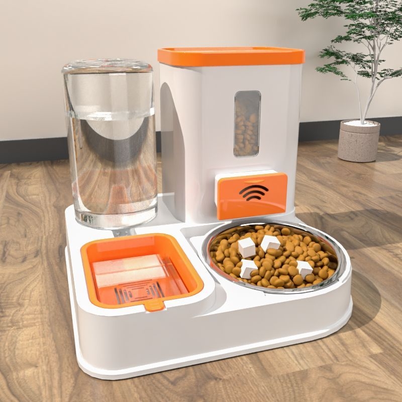 宠物喂食器加大加厚猫碗狗碗猫食盆狗食盆猫咪喝水喂食一体猫饮水