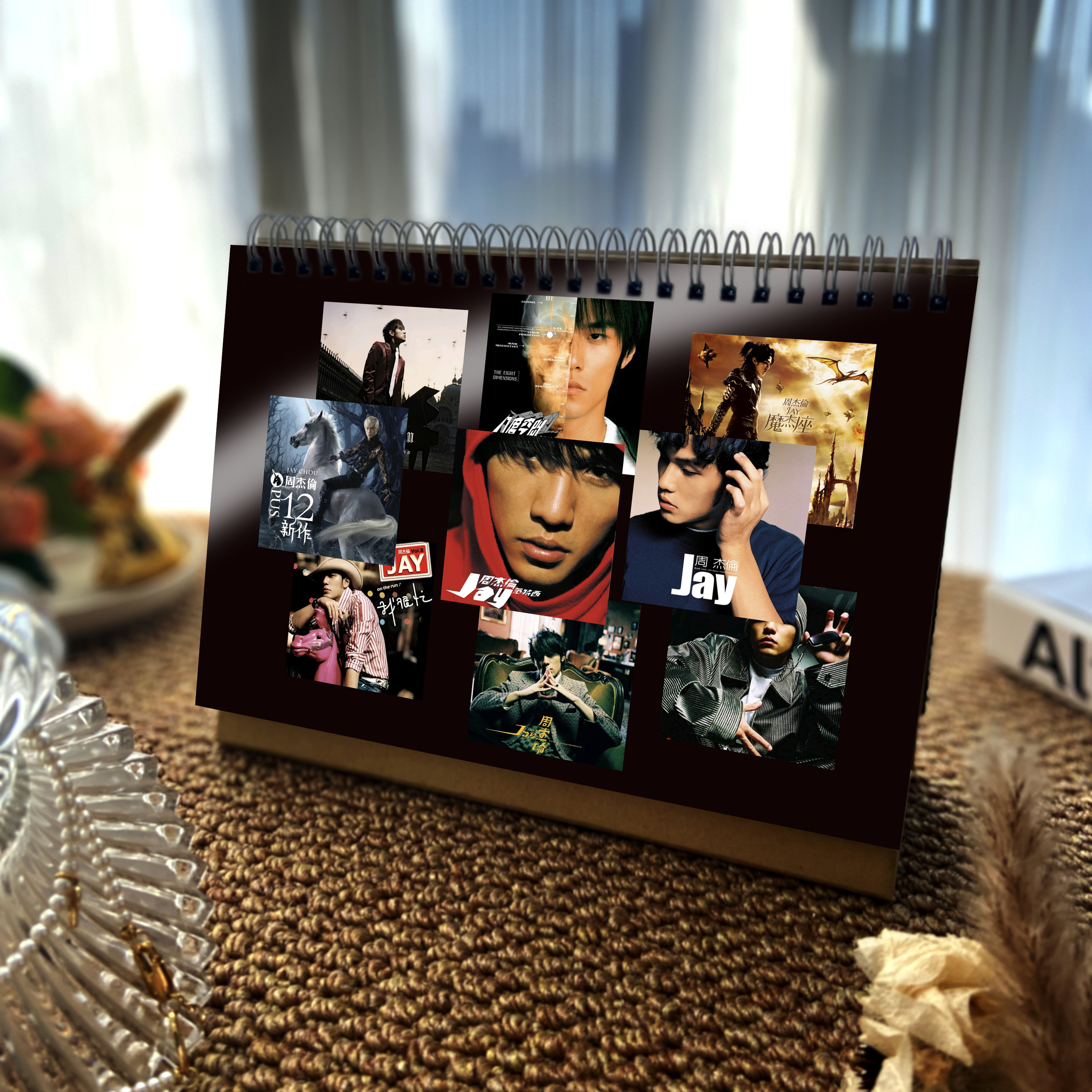 周杰伦演唱会台历2026年日历嘉年华周边纪念定制记事桌摆生日礼物