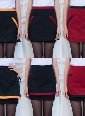 厨师服半身围裙酒店餐饮服务员工作围裙面点师半截围裙