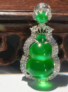 天然绿色玛瑙葫芦女款2025新款