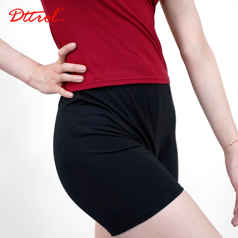 笛雀儿黑色舞蹈三分裤