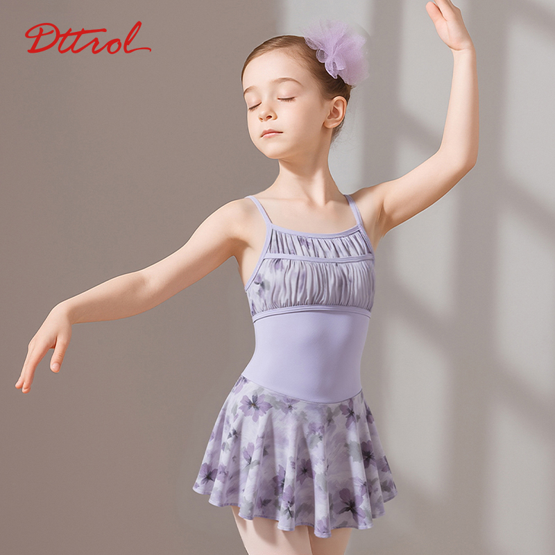 笛雀儿儿童芭蕾舞服吊带连体服