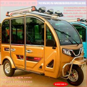 可上牌/全封闭5门3座成人电动三轮车载人拉客父母家用代步电瓶车