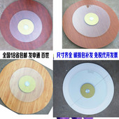 钢化玻璃圆桌转盘餐桌转盘加厚桌面钢化玻璃台面折叠转餐桌转盘