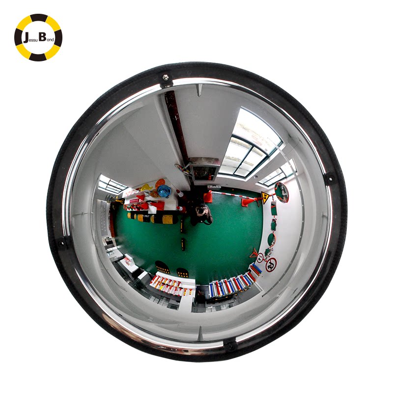 捷邦二分之一亚克力球面镜凸面超市防盗镜视野开阔仓储安全反光镜