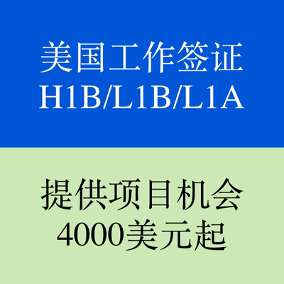 美国工作签证 H1B L1B L L1A 工作签证办理
