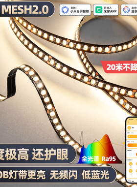 已接入米家APP智能mesh2.0灯带24V无频闪无极调光SMD高亮护眼灯带