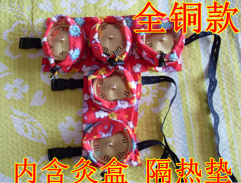 可拆卸3+2新型腰腹部用全纯铜随身灸/艾灸盒/艾灸器/温灸器图片