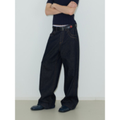 原牛单宁色宽松直筒休闲松弛廓形牛仔裤 经典 百搭底牌 weave