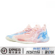 LiNing李宁 蓝粉色鸳鸯款 闪凌2 低帮男子篮球鞋 渐变涂鸦 定制球鞋