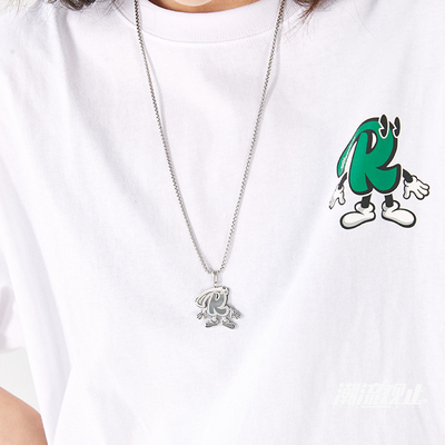 R仔项链钛钢嘻哈街头男女情侣款