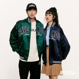 RAVENOUS贴布绣尼龙棒球夹克男同款棒球服外套