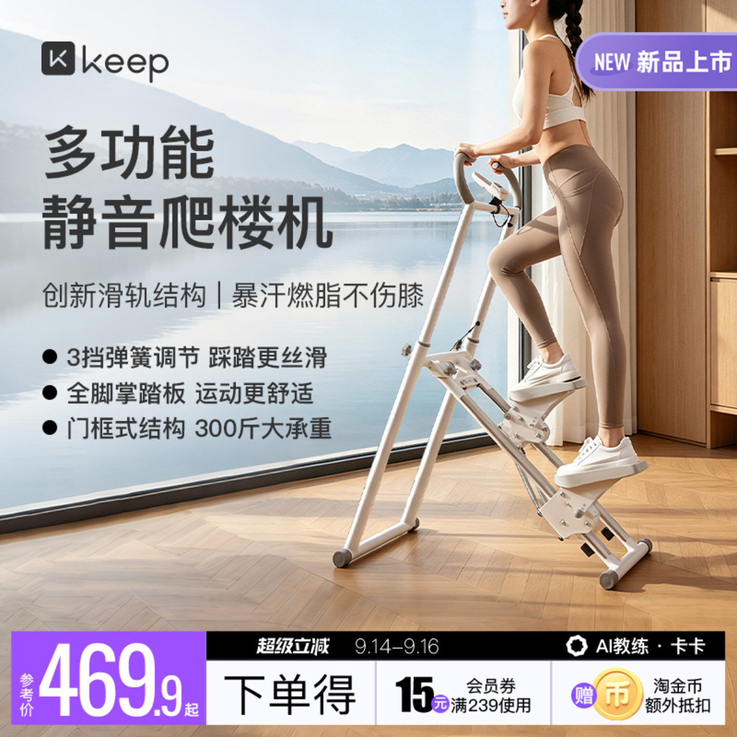 Keep爬楼机爬坡家用超大承重										