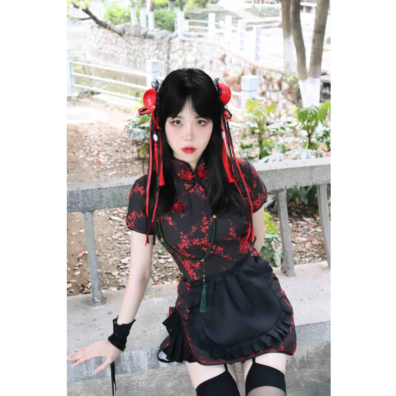 中华娘旗袍cosplay服软妹