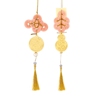 现货李居明2026六八铜钱吉祥物马年解毒六铜钱松柏长青八铜钱挂件