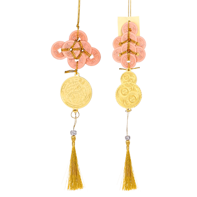 原装李居明2026六八铜钱吉祥物