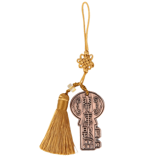 鼎风阁李居明吉祥物十二生肖六合贵人开库金钥匙挂件随身招财饰品