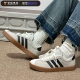 Adidas三叶草男女复古板鞋 JR6343 德训鞋 STADT休闲鞋 T字头运动鞋