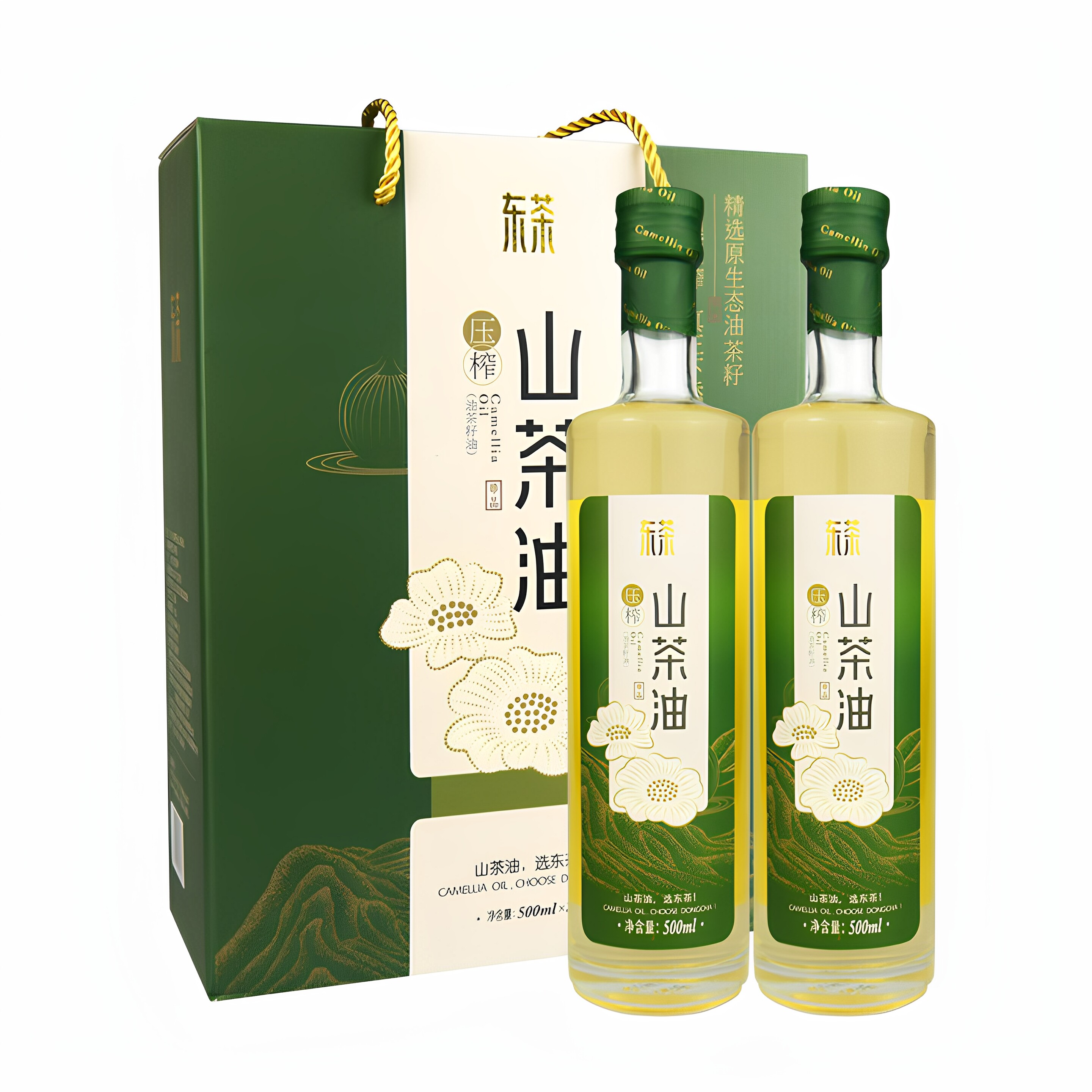东茶山茶油物理压榨500ml*2礼盒装