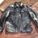 机车短款 翻领休闲修身 夹克男真皮皮衣 1.2mm油蜡头层马皮 门多萨